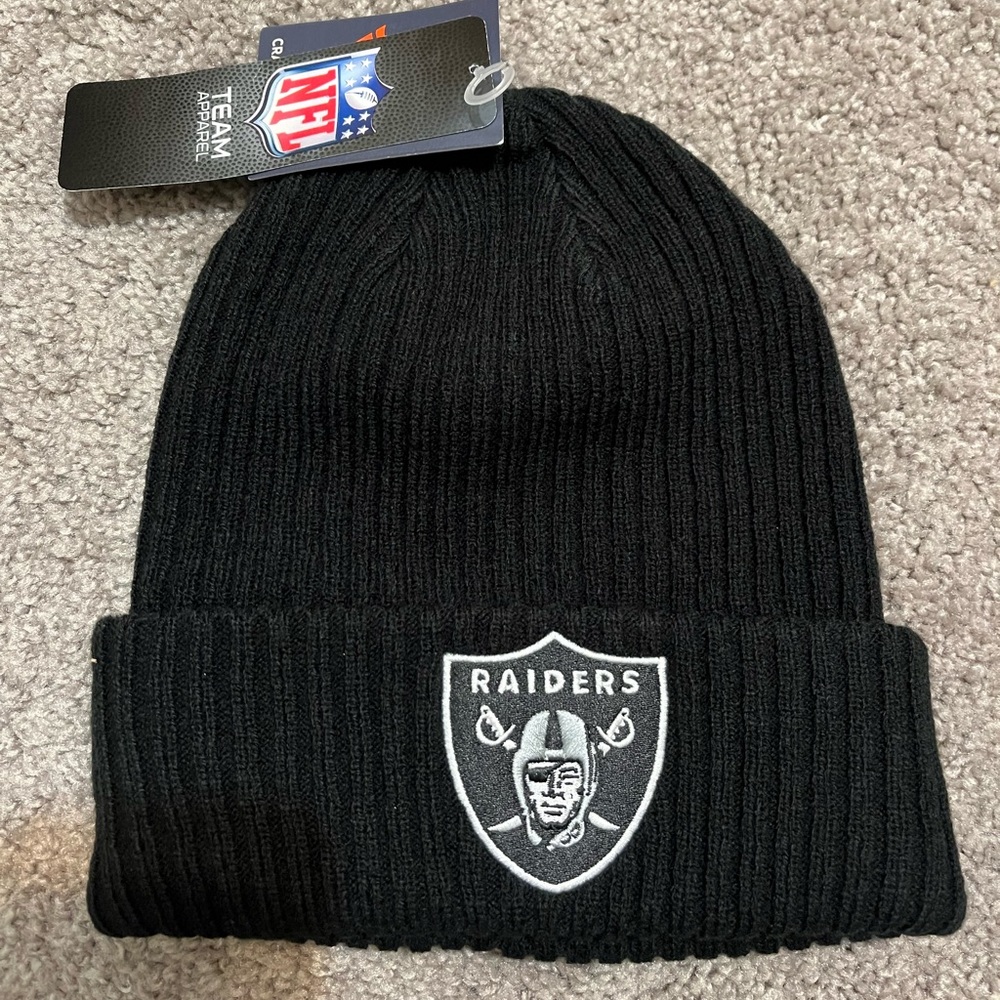 Las Vegas Raiders football beanie